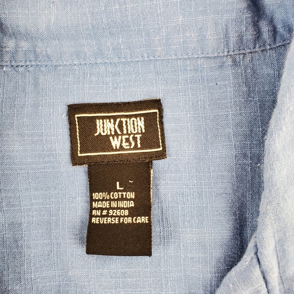 Junction West cotton short sleeve button up shirt - Picture 3 of 6